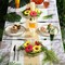 4 Pcs Flower Candle Rings Wreaths, Summer Floral Candle Rings, Small Pillar Candle Wreaths with Artificial Gerbera Daisy, Candle Holder Rings for Home Table Centerpieces